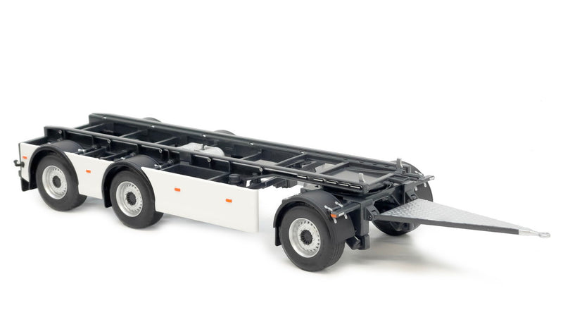 ギャラリービューアに画像をロードする, 【予約】GS Meppel フックリフトコンテナトレーラー ホワイト / margemodel 1/32 ミニカー
