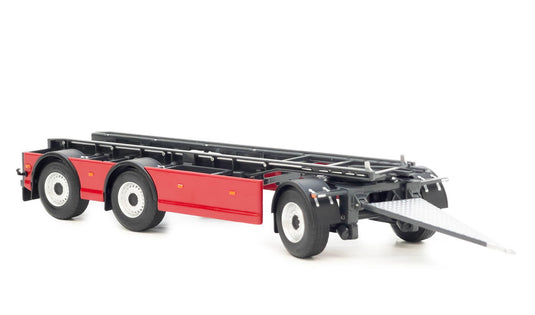 【予約】GS Meppel フックリフト コンテナトレーラー レッド / margemodel 1/32 ミニカー