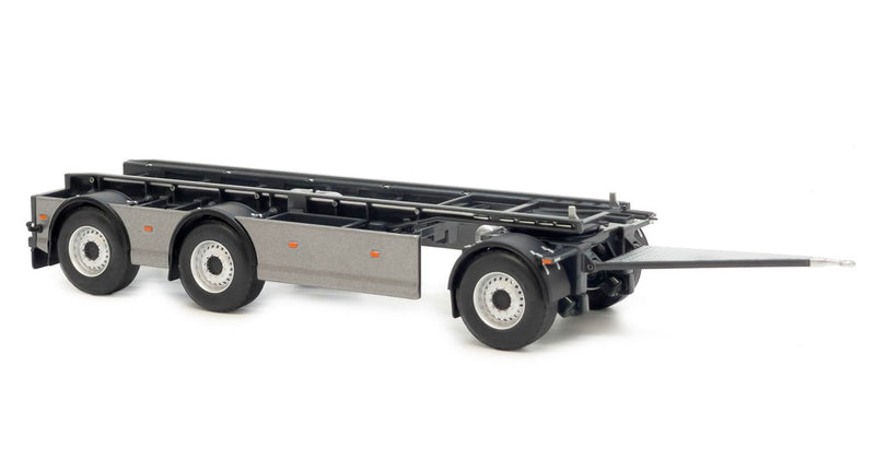 ギャラリービューアに画像をロードする, 【予約】GS Meppel フックリフト コンテナトレーラー Scania ダークグレーメタリック / margemodel 1/32 ミニカー
