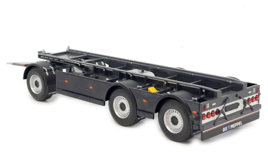 【予約】GS Meppel フックリフトコンテナトレーラー Volvo アンスラサイト / margemodel 1/32 ミニカー