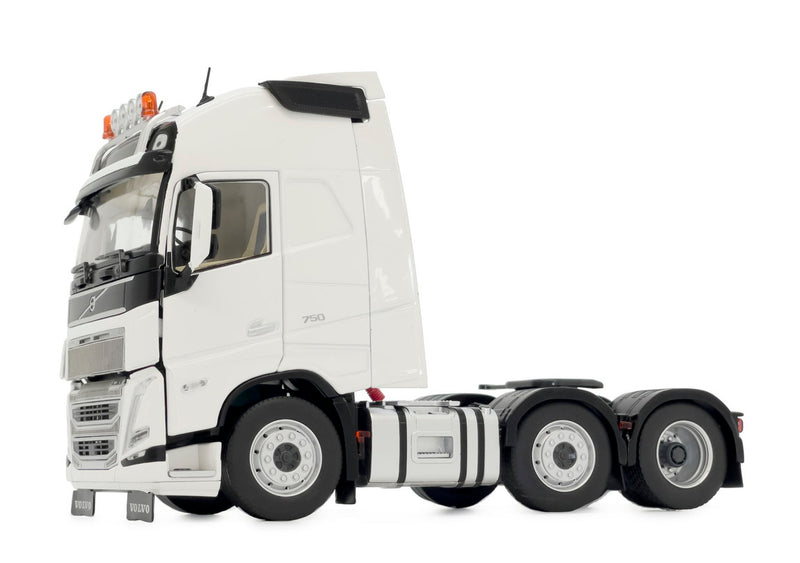 ギャラリービューアに画像をロードする, 【予約】Volvoボルボ FH5 トラック 6x2 クリアホワイト / margemodel 1/32 ミニカー
