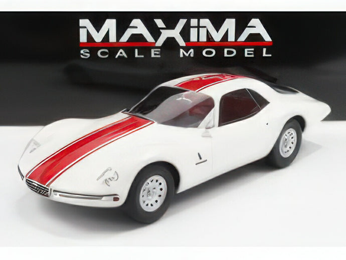ALFA ROMEO - GIULIA TZ2 COUPE PININFARINA 1965 - WHITE RED/MAXIMA 1/18ミニカー 海外限定