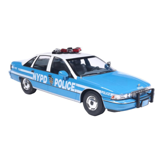 【予約】2027年発売予定 Chevroletシボレー Caprice カプリス NYPD POLICE ニューヨーク 1991 ライトブルー ホワイト / MCG 1/18 ミニカー