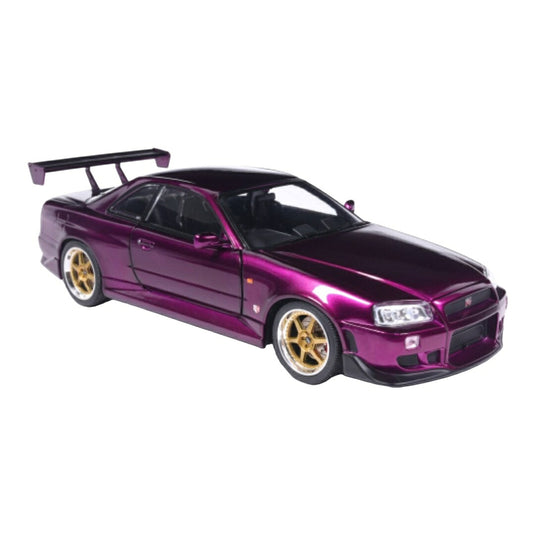 【予約】2027年発売予定 Nissan日産 スカイライン GT-R R34 クーペ 2002 パープル / MCG 1/18 ミニカー
