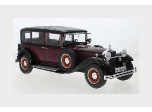 1928年 Mercedes Typ Nurburg 460/460K (W08) ダークレッド/ブラック/ MCG  1/18 ミニカー