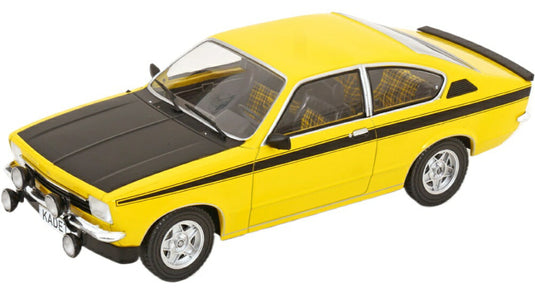 Opel Kadett C 1975 イエロー フラットブラック/ MCG 1/18 ミニカー