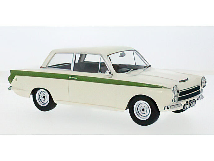1966 フォード コルティナ ロータス ホワイト/グリーン/ MCG  1/18 ミニカー