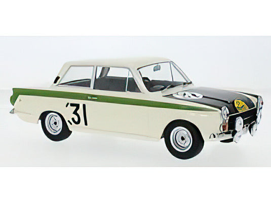 Ford Lotus Cortina MK I 31号車 マラソンドラルート 1966 J.Ickx G.Staepelaere/ MCG 1/18 ミニカー