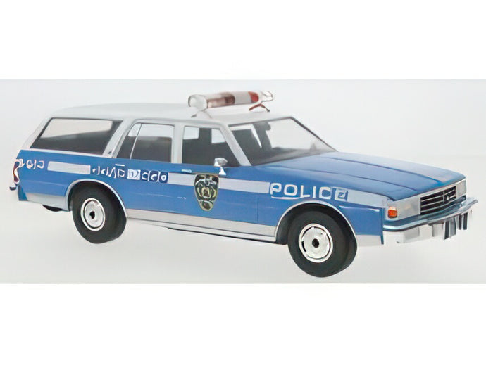 【予約】2026年発売予定CHEVROLET カプリス エステートワゴン NYPD ニューヨーク市警 1985 ブルー ホワイト/ MCG 1/18 ミニカー