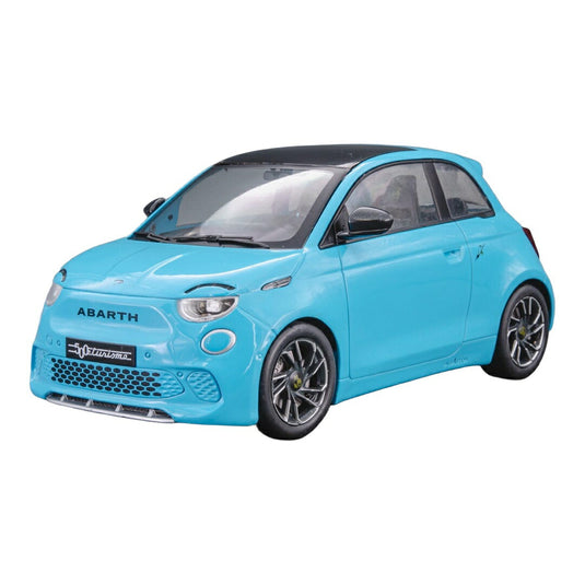 Fiatフィアット 500e Abarth アバルト 2024 ライトブルー ダイキャストモデル ミニカー /MCG 1/18