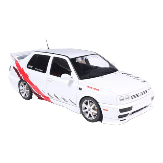 【予約】2027年発売予定 VWフォルクスワーゲン Ventoヴェント Jettaジェッタ カスタム 1992 ホワイト レッド / MCG 1/18 ミニカー