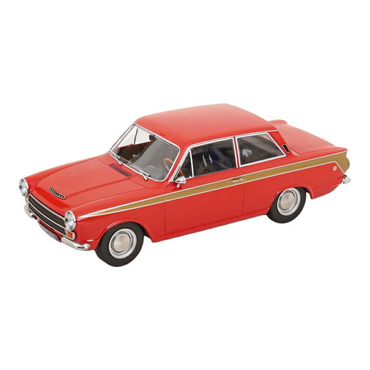 フォード ロータス コルティナ 1963-1966 レッド ゴールドライン / MCG 1/18 ミニカー