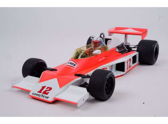 1976 McLaren-Ford M23 #12 3位 GP ドイツ ホワイトオレンジ/MCG 1/18ミニカー