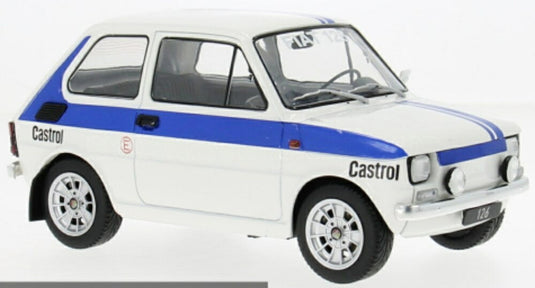 【予約】2026年発売予定FIATフィアット 126 カストロール カラー 1972 ホワイト ブルー / MCG 1/18 ミニカー