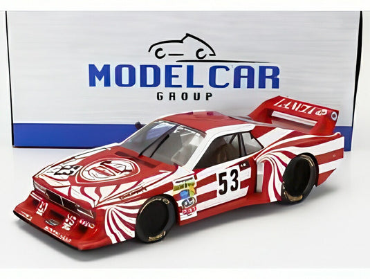 LANCIA ベータ モンテカルロ ターボ Gr.5 ランチアコルセ No.53 1980 シルバーストーン6時間 レッド ホワイト/ MCG 1/18 ミニカー