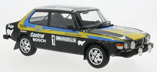【予約】2026年発売予定SAAB 99 EMS N 1 ラリー スウェーデン 1977 P.エクルンド B.セデベリ ブラック イエロー ブルー/ MCG 1/18 ミニカー