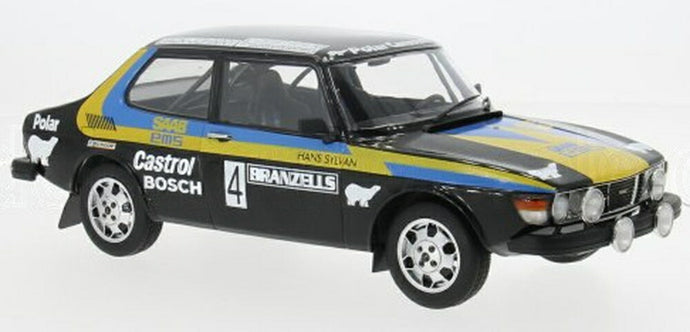 【予約】2026年発売予定SAAB 99 EMS N 4 ラリー スウェーデン 優勝 1977 S.ブロンクビスト H.シルバン ブラック イエロー ブルー/ MCG 1/18 ミニカー