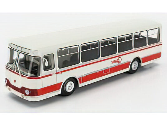 LIAZ - 677B AUTOBUS 1965 - WHITE RED/EDICOLA 1/43ミニカー