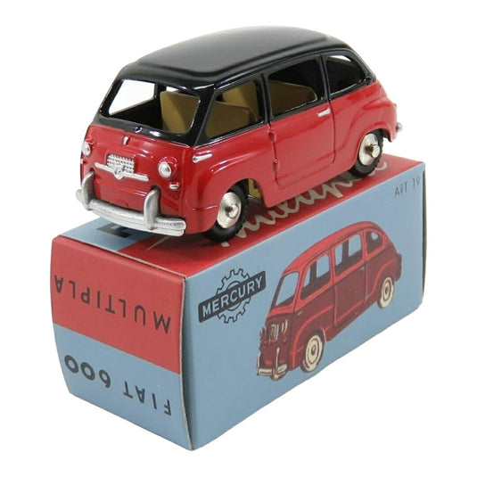 FIATフィアット 600 MULTIPLAムルティプラ I SERIESシリーズ 1956 レッドブラック / EDICOLA 1/48 ミニカー