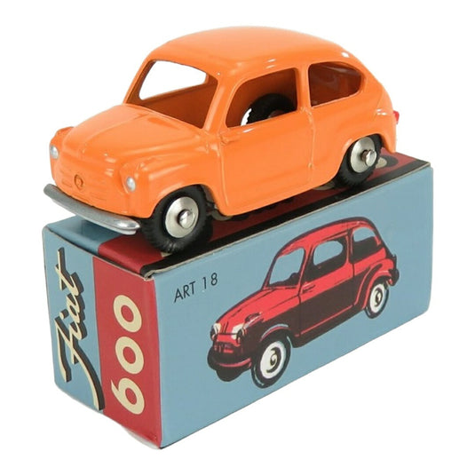 FIATフィアット 600 BERLINAベルリーナ 1955 オレンジ / EDICOLA 1/48 ミニカー