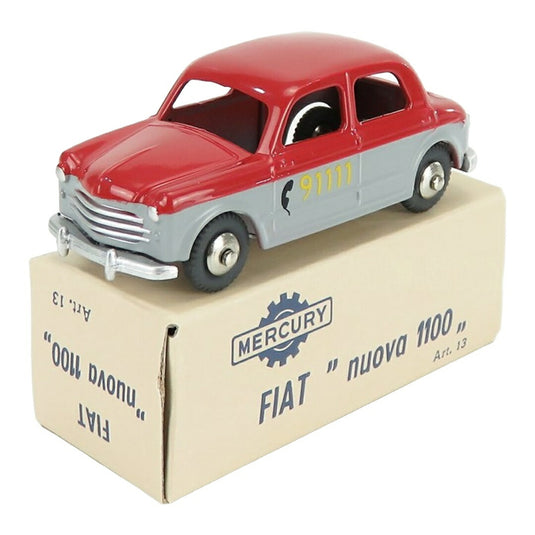 Fiatフィアット Nuovaヌォーヴァ 1100 Taxiタクシー Bernaベルン 1955 Red Greyレッドグレー / EDICOLA 1/48 ミニカー