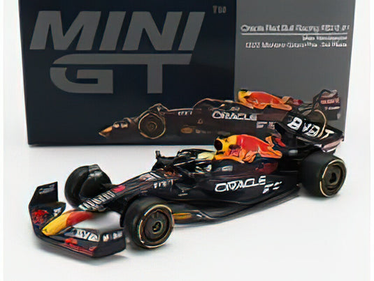 RED BULL - F1  RB18 TEAM ORACLE RED BULL RACING N 1 WORLD CHAMPION 3rd MONACO GP 2022 MAX VERSTAPPEN - MATT BLUE YELLOW RED/MiniGT/64ミニカー