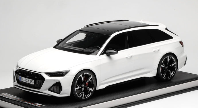 【予約】2026年発売予定AUDI A6 RS6 AVANT C8 SW STATION WAGON 2021 GLACIER WHITE/ MOTORHELIX 1/12 20台限定ミニカー