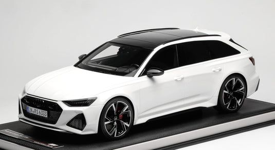 【予約】2026年発売予定AUDI A6 RS6 AVANT C8 SW STATION WAGON 2021 GLACIER WHITE/ MOTORHELIX 1/12 20台限定ミニカー