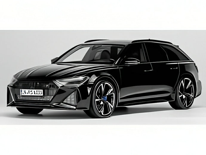 【予約】2026年発売予定AUDI A6 RS6 アバント 2021 ブラックメタリック/ MOTORHELIX 1/12 30台限定ミニカー