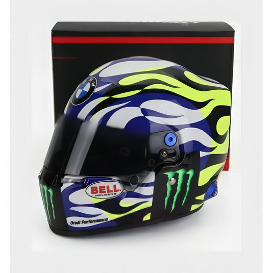 Bell ヘルメット Casco ヘルメット Valentino Rossi Bmw M4 Gt3 Wrt 2023 ブルー ホワイト イエロー ブラック MH4100336/ MINI HELMET 1/2 ミニカー