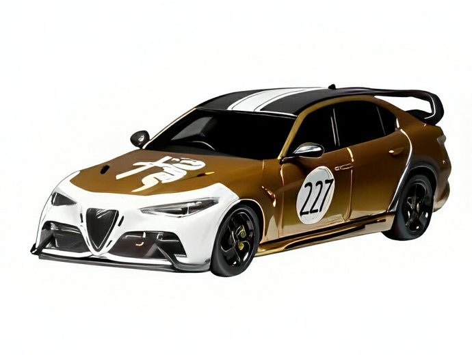 【予約】2026年発売予定ALFA ROMEO ジュリア GTAm No.227 レーシング 2021 ゴールド ホワイト/ MOTORHELIX 1/64 299台限定ミニカー
