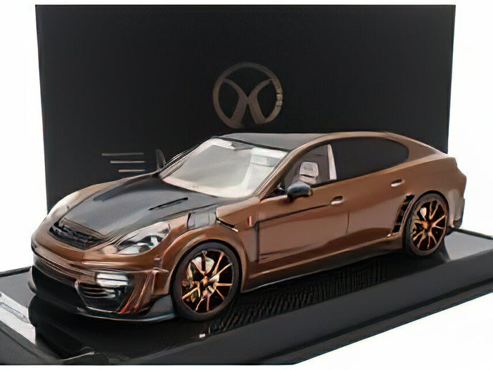 PORSCHEポルシェ PANAMERA MANSORY 2019 - BROWN CARBON /MOTORHELIX 1/18ミニカー