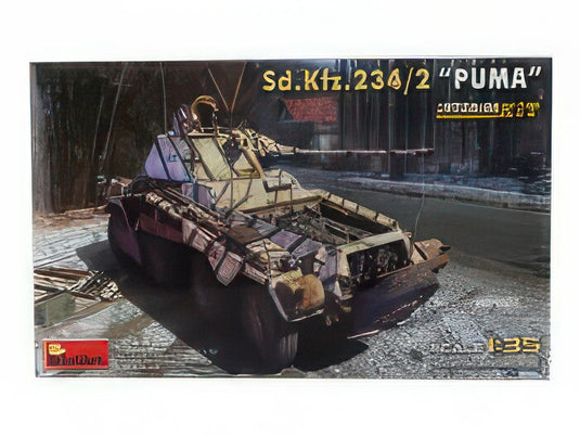 TANK SD.KFZ.234/2 プーマ 装甲車 軍用 1945年 インテリアキット付き/MINIART 1/35模型プラモデル
