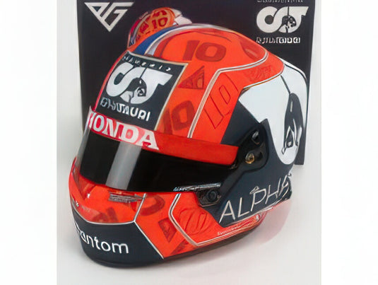 BELL HELMET - F1  CASCO HELMET AT02 HONDA RA620H TEAM ALPHA TAURI N 10 SEASON 2021 PIERRE GASLY - RED BLACK/MINI HELMET 1/2ヘルメット