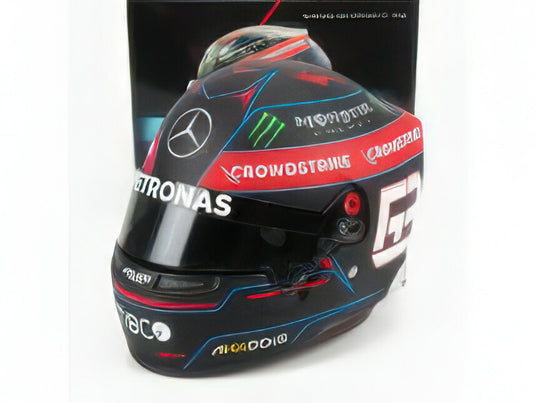 BELL HELMET - F1  CASCO HELMET GEORGE RUSSELL - MERCEDES AMG PETRONAS SEASON 2022 - BLACK RED/MINI HELMET 1/2ヘルメット
