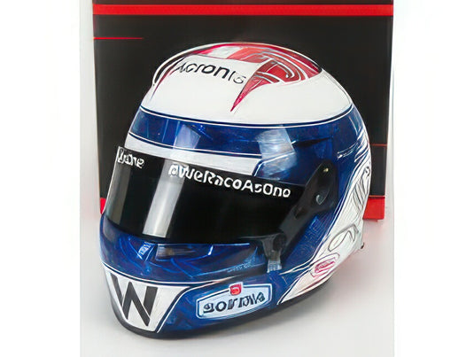 BELL HELMET F1 CASCO HELMET WILLIAMS FW44 TEAM WILLIAMS RACING N 6 SEASON 2022 NICHOLAS LATIFI WHITE BLUE RED/MINI HELMET 1/2ミニカー