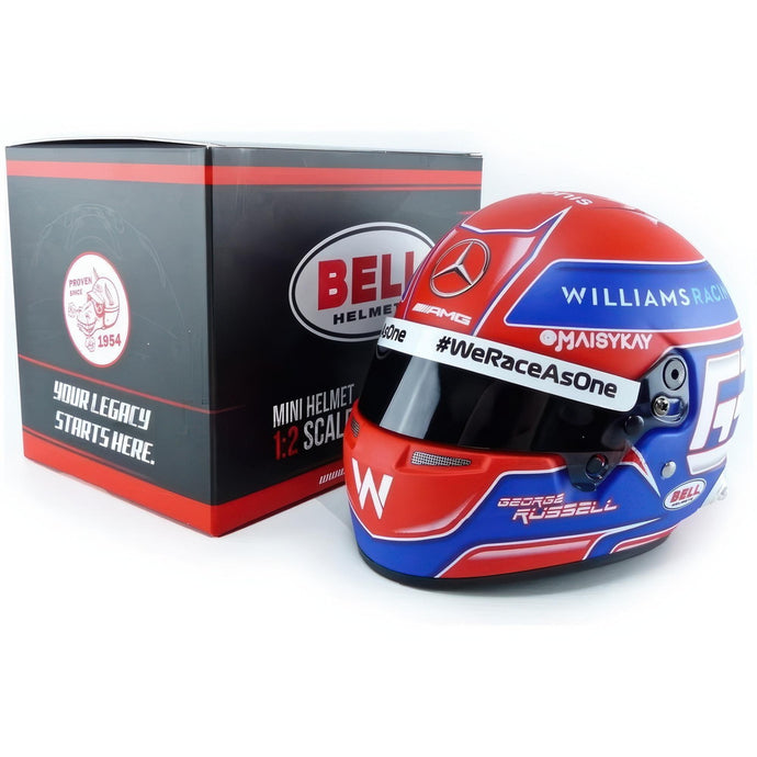 ジョージ・ラッセル ヘルメット Williams GP 2021/ MINI HELMET 1/2 ミニカー