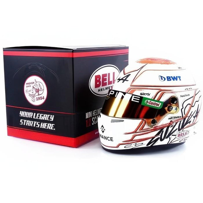 エステバン・オコン ヘルメット Alpine 日本GP 2023/ MINI HELMET 1/2 ミニカー