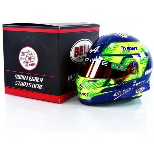 エステバン・オコン ヘルメット Alpine ブラジルGP 2023/ MINI HELMET 1/2 ミニカー