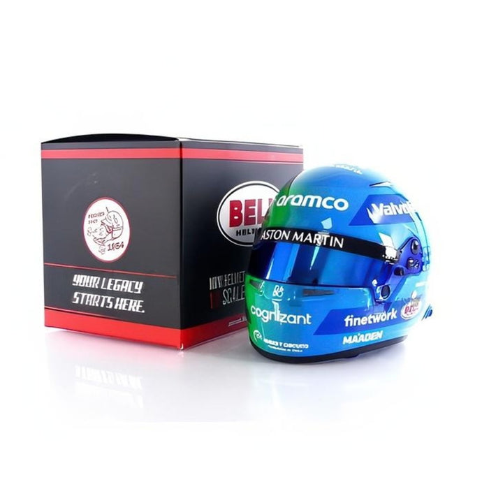 フェルナンド・アロンソ ヘルメット Aston Martin ラスベガスGP 2024/ MINI HELMET 1/2 ミニカー