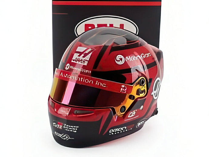 BELL F1 ヘルメット E.オコン HAAS No.31 2025シーズン レッド ブラック/ MINI HELMET 1/2 ミニカー