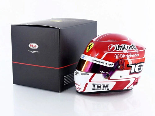 CASQUE Charles Leclerc Ferrari F1 2025 シャルル ルクレール ヘルメット / MINI HELMET 1/2 ミニカー