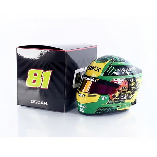 オスカー・ピアストリ ヘルメット オーストラリアGP 2025/ MINI HELMET 1/2 ミニカー