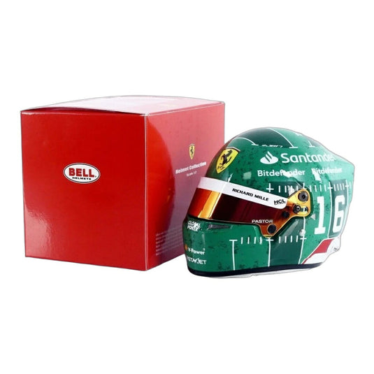 Ferrariフェラーリ CASQUEヘルメット 2023 Austin GPオースティンGP Charles Leclercルクレール / MINI HELMET 1/2 ミニカー