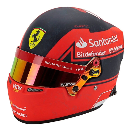【予約】 Charles Leclercチャールズ・ルクレール Ferrariフェラーリ SF-23 カナダGP 2023 ジル・ヴィルヌーヴ トリビュート ヘルメット レッ / MINI HELMET 1/2 ミニカー