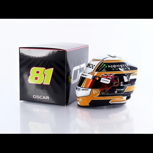 オスカー・ピアストリ ヘルメット McLaren モナコGP 2025/ MINI HELMET 1/2 ミニカー