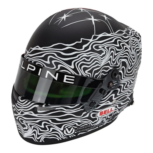 Mick Schumacher ミック・シューマッハ 2025 24時間ルマン WEC Team Alpine Endurance ヘルメット ブラック/ホワイト / MINI HELMET 1/2 ミニカー