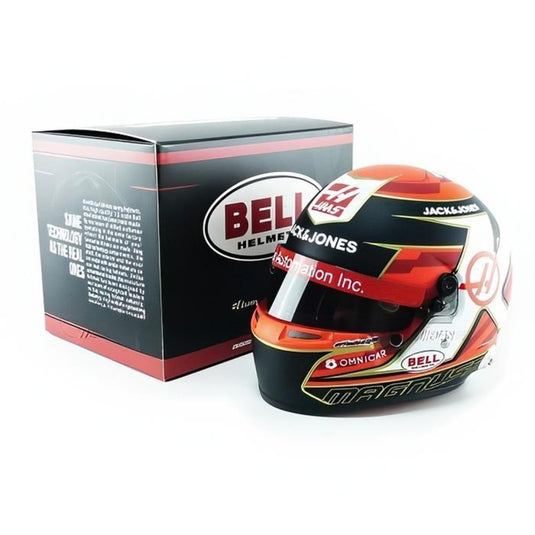 ケビン・マグヌッセン ヘルメット Haas 2019/ MINI HELMET 1/2 ミニカー
