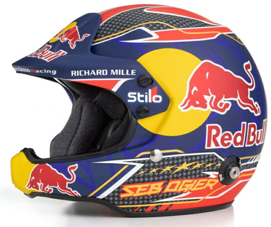 【予約】2026年発売予定STILO ヘルメット セバスチャン・オジエ ワールドチャンピオン TEAM TOYOTA YARIS WRC GAZOO RACING WRT ラリー 2021シーズン ブルー/レッド/イエロー / MINI HELMET 1/2 ミニカー