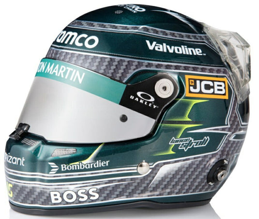 【予約】2026年発売予定STILO ヘルメット F1 ランス・ストロール TEAM ASTON MARTIN ARAMCO COGNIZANT #18 2024シーズン グリーン / MINI HELMET 1/2 ミニカー
